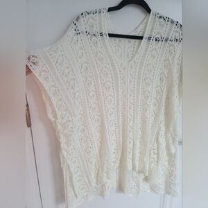 Boho Crochet Beach Cover Up